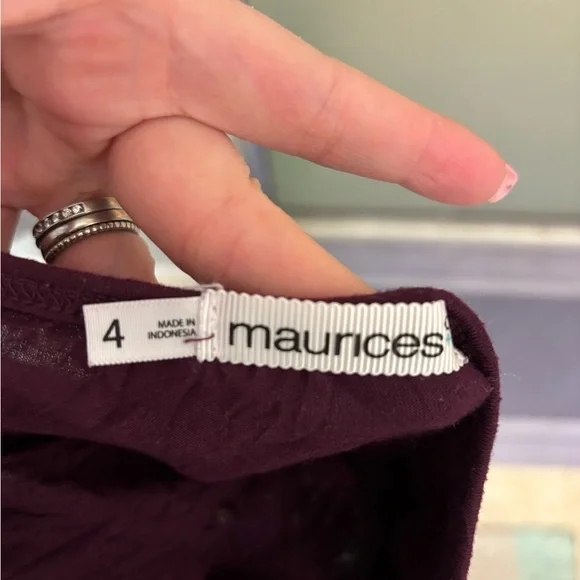 Maurices Purple Lace Trim Camisole - Picture 2 of 2